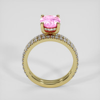 2.16 Ct. Pink Sapphire Ring, 14K Yellow Gold 3