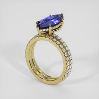 2.50 Ct. Color Change Sapphire Ring, 14K Yellow Gold 2