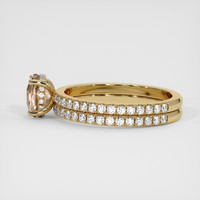 1.43 Ct. Pink Sapphire Ring, 14K Yellow Gold 4