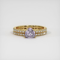 0.98 Ct. Sapphire Ring, 14K Yellow Gold 1