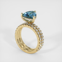 2.12 Ct. Sapphire Ring, 14K Yellow Gold 2