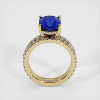 4.43 Ct. Blue Sapphire Ring, 18K Yellow Gold 3