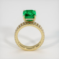 4.04 Ct. Emerald Ring, 18K Yellow Gold 3