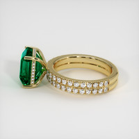 4.85 Ct. Emerald Ring, 18K Yellow Gold 4