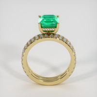 2.04 Ct. Emerald Ring, 18K Yellow Gold 3