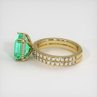 3.97 Ct. Emerald Ring, 18K Yellow Gold 4