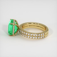 4.29 Ct. Emerald Ring, 18K Yellow Gold 4
