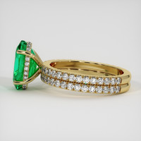 2.95 Ct. Emerald Ring, 18K Yellow Gold 4