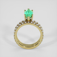 2.04 Ct. Emerald Ring, 18K Yellow Gold 3