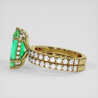 2.04 Ct. Emerald Ring, 18K Yellow Gold 4