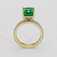 3.50 Ct. Emerald Ring, 18K Yellow Gold 3