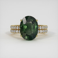 5.21 Ct. Sapphire Ring, 18K Yellow Gold 1
