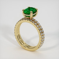 2.08 Ct. Emerald Ring, 18K Yellow Gold 2