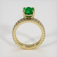 2.08 Ct. Emerald Ring, 18K Yellow Gold 3