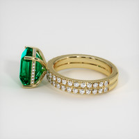 2.95 Ct. Emerald Ring, 18K Yellow Gold 4