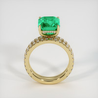 3.35 Ct. Emerald Ring, 18K Yellow Gold 3