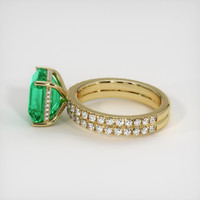 3.35 Ct. Emerald Ring, 18K Yellow Gold 4