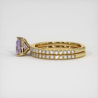 0.98 Ct. Sapphire Ring, 18K Yellow Gold 4