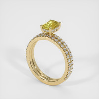 1.29 Ct. Yellow Sapphire Ring, 18K Yellow Gold 2