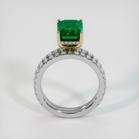 3.16 Ct. Emerald Ring, 18K Yellow & White 3