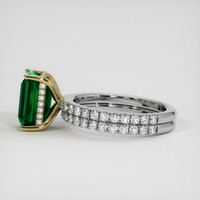 3.16 Ct. Emerald Ring, 18K Yellow & White 4