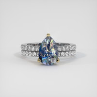 1.85 Ct. Gemstone Ring, 18K Yellow & White 1