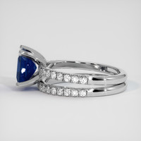2.13 Ct. Blue Sapphire Ring, Platinum 950 4
