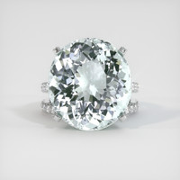 18.94 Ct. Gemstone Ring, Platinum 950 1