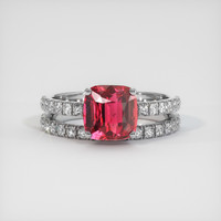 3.02 Ct. Ruby Ring, Platinum 950 1