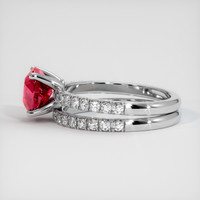 3.02 Ct. Ruby Ring, Platinum 950 4