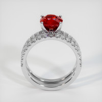 2.98 Ct. Ruby Ring, Platinum 950 3