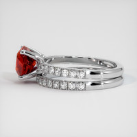 2.98 Ct. Ruby Ring, Platinum 950 4