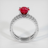 1.74 Ct. Ruby Ring, Platinum 950 3