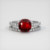 2.03 Ct. Ruby Ring, Platinum 950 1