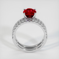 2.03 Ct. Ruby Ring, Platinum 950 3