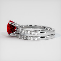 2.03 Ct. Ruby Ring, Platinum 950 4