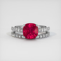 2.02 Ct. Ruby Ring, Platinum 950 1