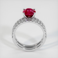 2.02 Ct. Ruby Ring, Platinum 950 3