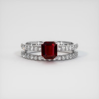 1.03 Ct. Ruby Ring, Platinum 950 1