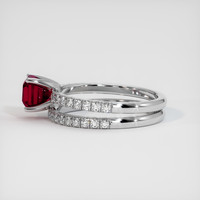 1.03 Ct. Ruby Ring, Platinum 950 4