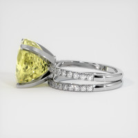 15.51 Ct. Yellow Sapphire Ring, Platinum 950 4