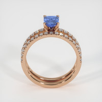 0.95 Ct. Sapphire Ring, 14K Rose Gold 3