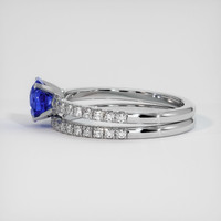 1.47 Ct. Blue Sapphire Ring, 10K White Gold 4