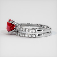 1.74 Ct. Ruby Ring, 10K White Gold 4