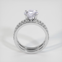2.41 Ct. Bluish Grey Sapphire Ring, 10K White Gold 3