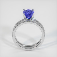 3.00 Ct. Color Change Sapphire Ring, 14K White Gold 3