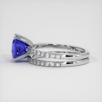 3.00 Ct. Color Change Sapphire Ring, 14K White Gold 4