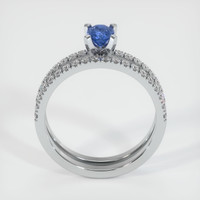 0.71 Ct. Sapphire Ring, 14K White Gold 3