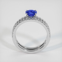 1.47 Ct. Blue Sapphire Ring, 14K White Gold 3