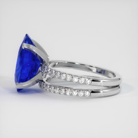 10.19 Ct. Sapphire Ring, 14K White Gold 4